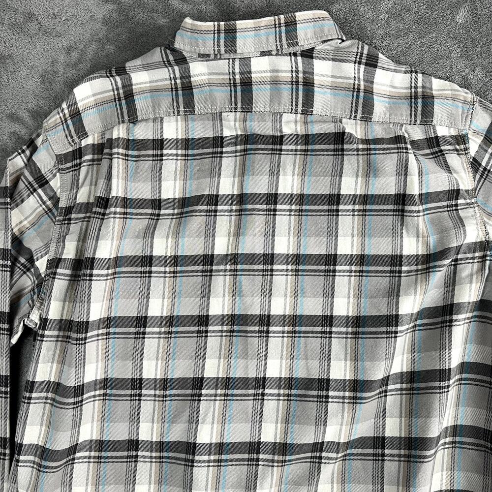 Eddie Bauer Button Down Mens XL Plaid Pearl Snap Classic Fit Western‎ - Picture 8 of 10